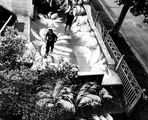 Agathe Toman - Vans Skatepark - Covoland Invitational event - 2018 - Peinture Acrylique